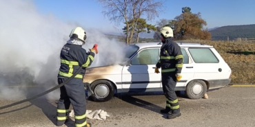 Seyir halinde bir anda alev aldı