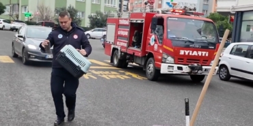 Sıkışan kedi için zamana karşı yarış