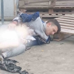 Sobaya tiner döktü, yaralandı