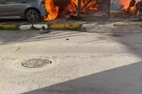 Sultanbeyli’de baraka yangını: Alevler park halindeki araca sıçradı