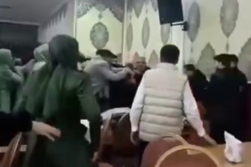 Takı töreni erkene alınmak istenildi, ortalık savaş alanına döndü