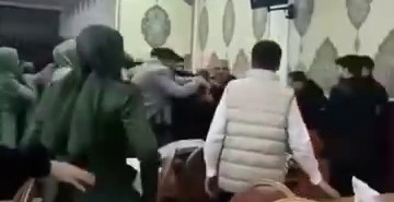 Takı töreni erkene alınmak istenildi, ortalık savaş alanına döndü