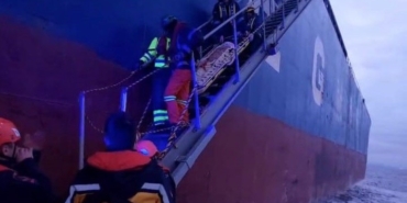 Tekirdağ açıklarında ticari gemide yaralanan şahıs tahliye edildi