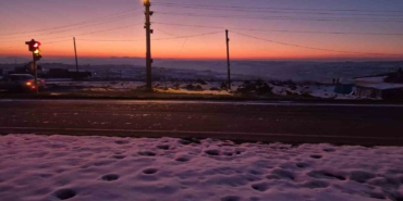 Tekirdağ’da gün batımında muhteşem görüntü: Kızıl ve beyazın dansı