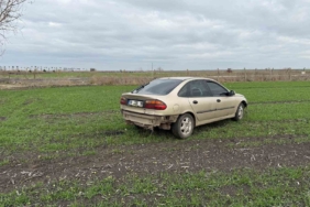 Tekirdağ’da otomobil tarlaya uçtu: 1 yaralı