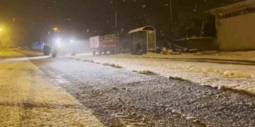 Tekirdağ’ın yüksek kesimlerinde karla mücadele