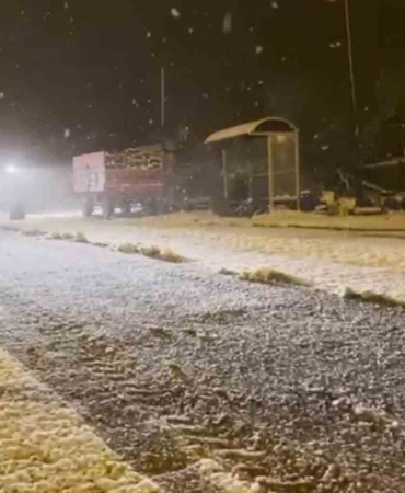 Tekirdağ’ın yüksek kesimlerinde karla mücadele