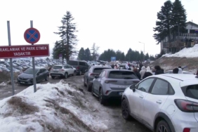 Uludağ’da sömestr öncesi otopark kaosu