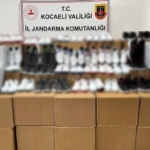Ünlü markalara ait sahte giyim ve ayakkabı ele geçirildi
