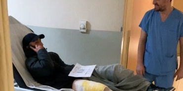 Usta birliğine giderken hastanelik oldu