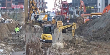 Yalova’da çöken hastane yolu yapımı devam ediyor