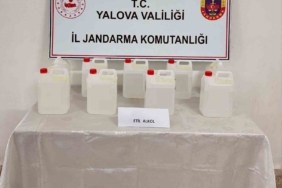 Yalova’da kargoyla yollanan 45 litre etil alkol ele geçirildi