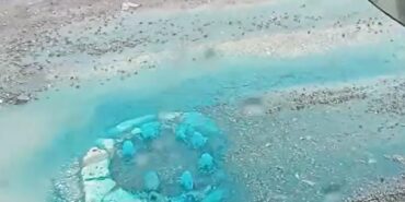 Yalova’da rögardan taşan mavi renkli su gıda boyası çıktı