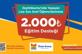 Zeytinburnu Belediyesi’nden lise öğrencilerine 2 bin TL eğitim desteği