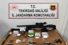 Tekirdağ’da uyuşturucu ve silah operasyonu