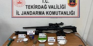 Tekirdağ’da uyuşturucu ve silah operasyonu