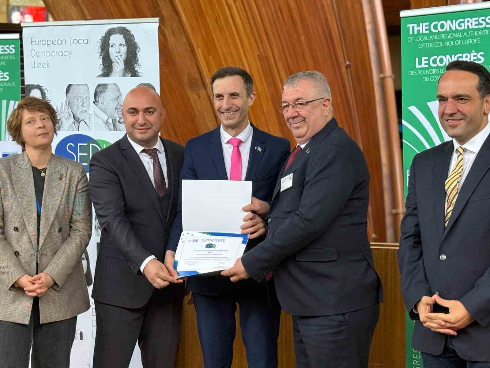 Edremit Belediyesi’ne Avrupa Konseyi’nden "Yerel Yönetim Ödülü"