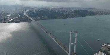 İstanbul Boğazı’nda kar manzarası