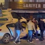 Arnavutköy’de polis memurunun yaralandığı kaza kamerada
