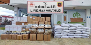 Tekirdağ’da kaçak tütün ve makaron operasyonları
