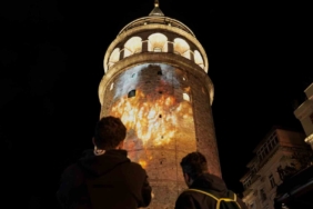 Galata Kulesi’nde "Çanakkale ruhu"