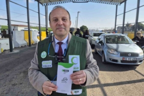 Tekirdağ’da polis uygulama noktasında Yeşilay etkinliği düzenlendi