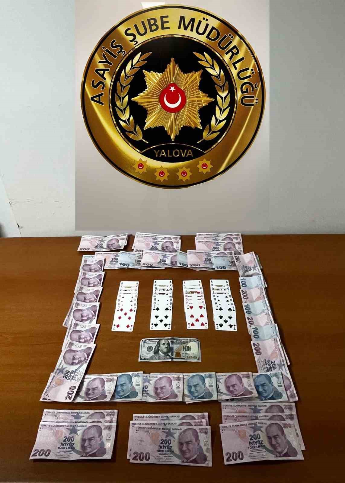 Yalova’da kumar oynayan 13 kişiye 120 bin lira ceza