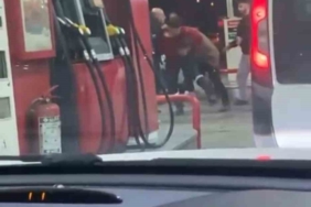 Pompacı ile müşteri arasında kavga