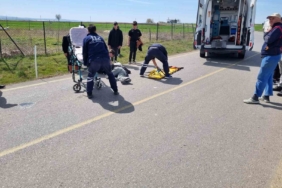 Tankerle çarpışan motosikletin sürücüsü ağır yaralandı