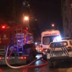 Sarıyer’deki tarihi Topçu Karakolu alev alev yandı