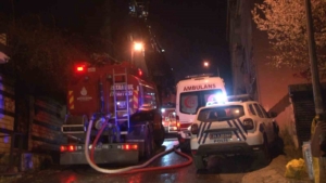 Sarıyer’deki tarihi Topçu Karakolu alev alev yandı