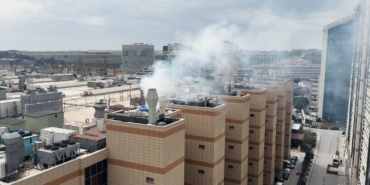 Kuyumcukent’ten yükselen dumanlar korkuttu