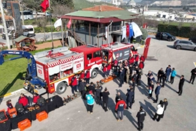 Balıkesir Büyükşehir İtfaiyesi ortak tatbikatta göz doldurdu