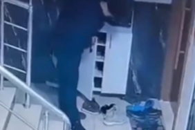 Ayakkabı hırsızlığı kamerada