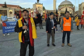 57. Alay, 15. Hava Bölüğü Keşan’da buluştukları 27. Alay gönüllüleri ile Çanakkale’ye uğurlandı