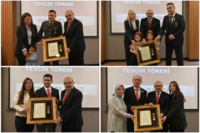 Devlet iftihar madalyaları 8 şehit yakını ve gazilere verildi