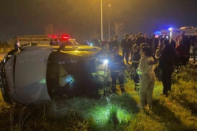 Bursa’da otomobil takla attı: 2 yaralı