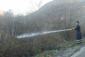 Bilecik’te arazi yangını kısa sürede söndürüldü