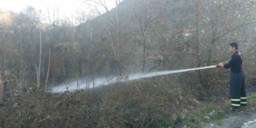 Bilecik’te arazi yangını kısa sürede söndürüldü