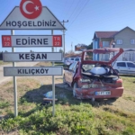Keşan’da iki otomobilin çarpıştığı kazada 3 kişi yaralandı