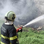 Bilecik’te boş bir arazide çıkan yangın büyümeden söndürüldü