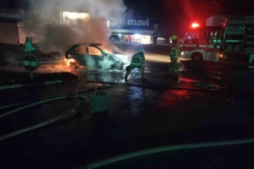 Susurluk’ta araç yangını korkuttu