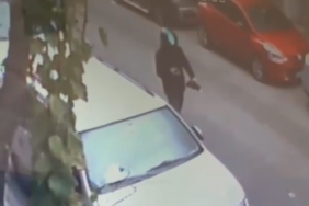 Küçükçekmece’de kaskla kamufle olmaya çalışan hırsız park halindeki motosikleti çaldı