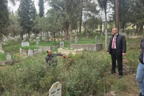 Bayırköy Belediyesi bayram öncesi mezarlık temizliği çalışmalarını hızlandırdı