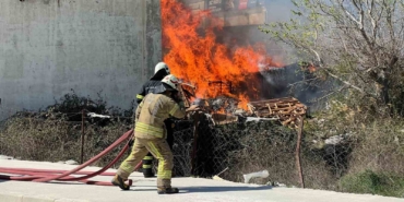 Çanakkale’de sanayi sitesinde korkutan yangın