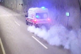 Çanakkale’de ambulansın tünelde yanmadan önceki son görüntüleri ortaya çıktı