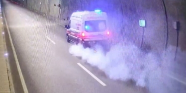 Çanakkale’de ambulansın tünelde yanmadan önceki son görüntüleri ortaya çıktı