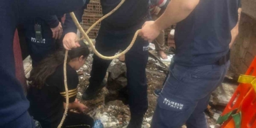 Oyun oynarken kuyuya düşen çocuk kurtarıldı
