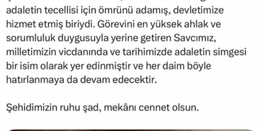 İletişim Başkanı Fahrettin Altun, şehit Savcı Mehmet Selim Kiraz’ı andı