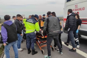 Otobanda feci motosiklet kazası